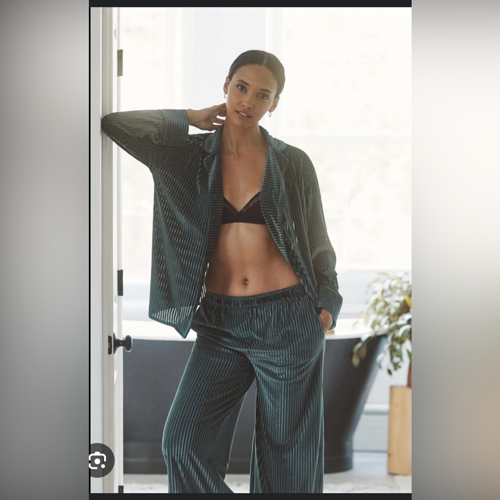 Anthropologie velvet pajamas